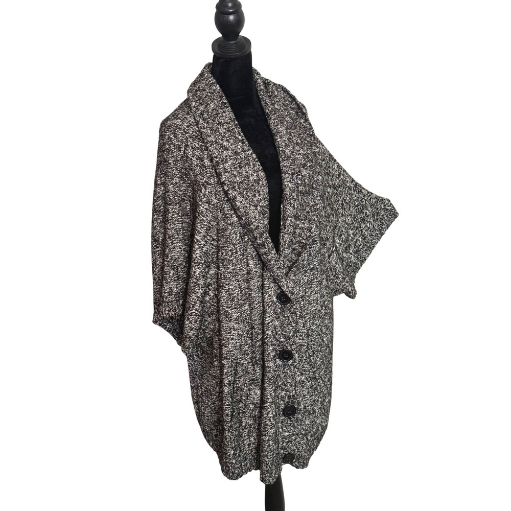 Catherines Chunky Knit Short Sleeve Cardigan Sweater 2X 22W 24W Cozy Boxy